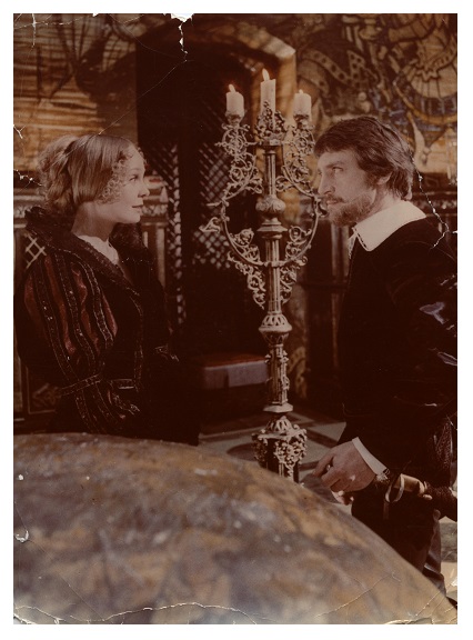 Наталия Белохвостикова и Владимир Высоцкий на съёмках т/ф ''Маленькие трагедии'', 1979 г.