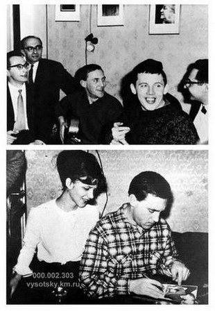 В гостях у Г.Рахлина. 
Ленинград, 23.04.1967 г. (фото вверху) и 9.05.1967 г.