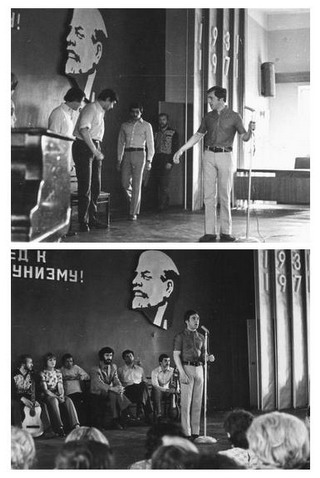 Во время выступления в ВАМИ.
Ленинград, 17.06.1972 г.