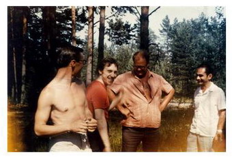 Озеро Лампушка'', 1.07.1972 г.
Справа от Высоцкого – М.Крыжановский