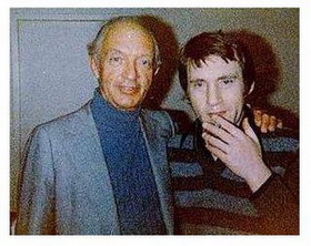 Миша Аллен и Владимир Высоцкий. 
Торонто, апрель 1979 г. 
Фотография из коллекции М.Цыбульского