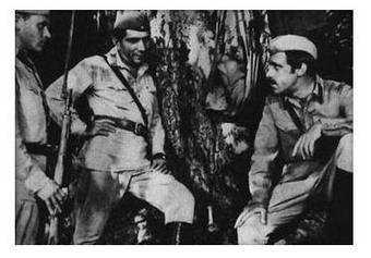 А.Джигарханян и В.Высоцкий на съёмках художественного фильма ''Белый взрыв'' 
(Одесская к/с, реж. С.Говорухин, 1969 г.)